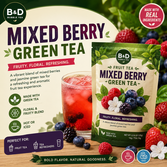 Mixed Berry Green Tea.