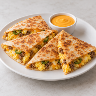 Spicy Sunrise Breakfast Quesadilla