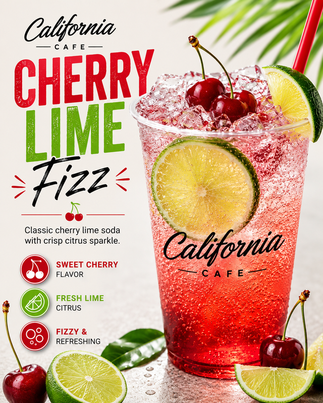 Cherry Lime Fizz.