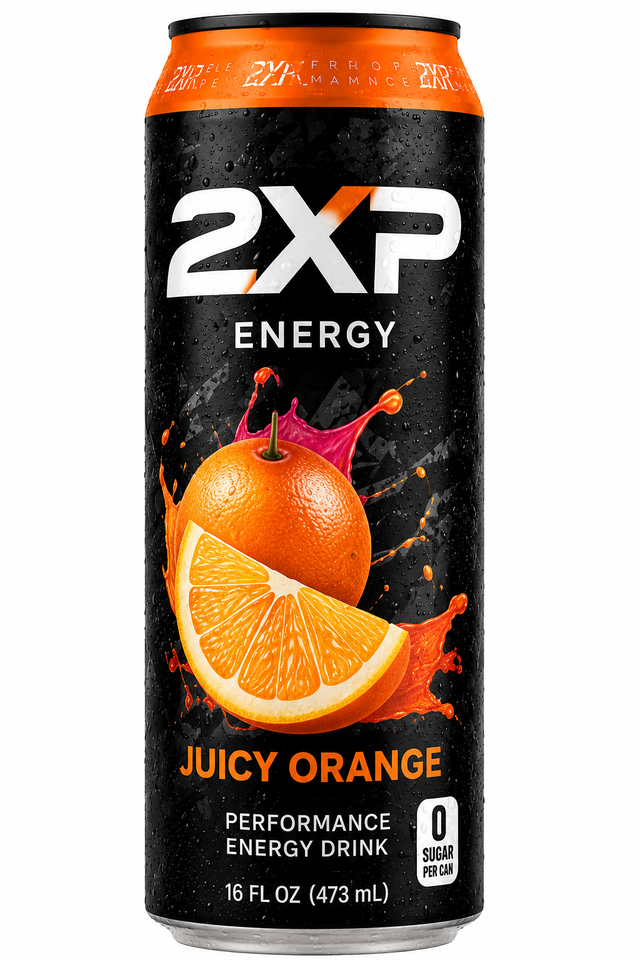 2XP Juicy Orange Energy.