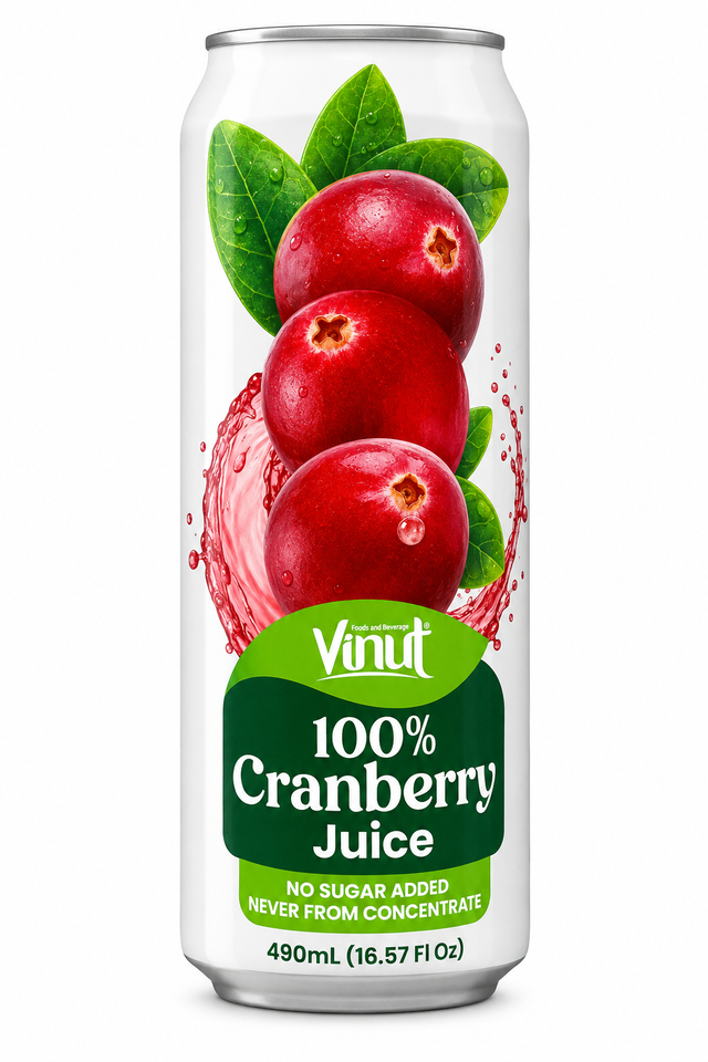 Vinut 100% Cranberry Juice.