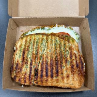 Rustic Chicken Pesto Panini